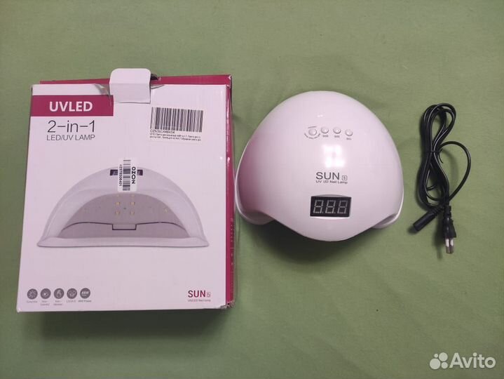 SUN Лампа для сушки ногтей 5, 48 Вт, LED-UV белый