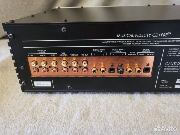 Musical Fidelity CD Pre 24