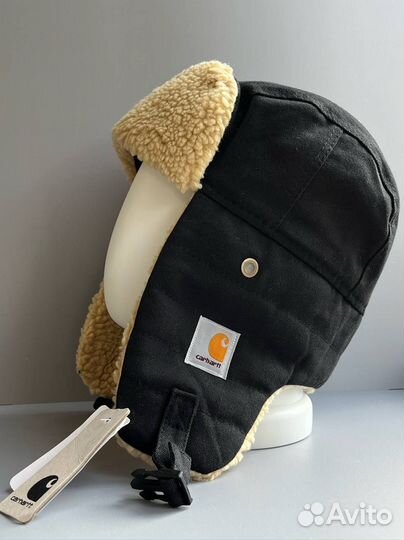 Шапка ушанка carhartt зимняя
