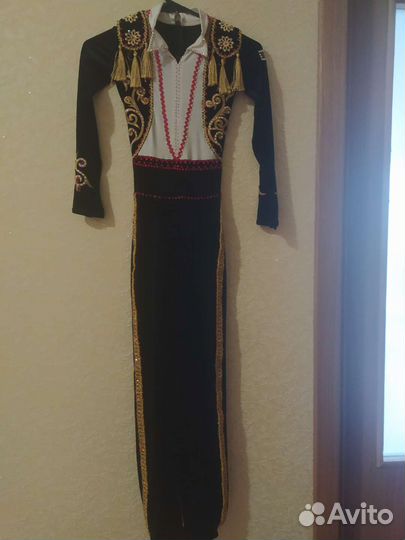 Костюм для фигурного катания комбинезон тореадор