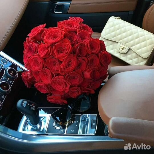 Прокат букета 51 роза для фотосессии