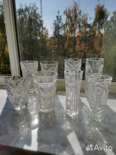 Хрустальные вазы СССР, разные