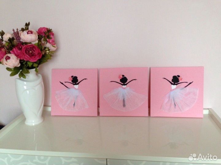 Картины ручной работы 3 шт