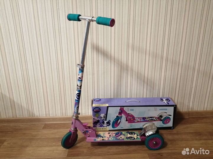 Самокат детский трехколесный бу