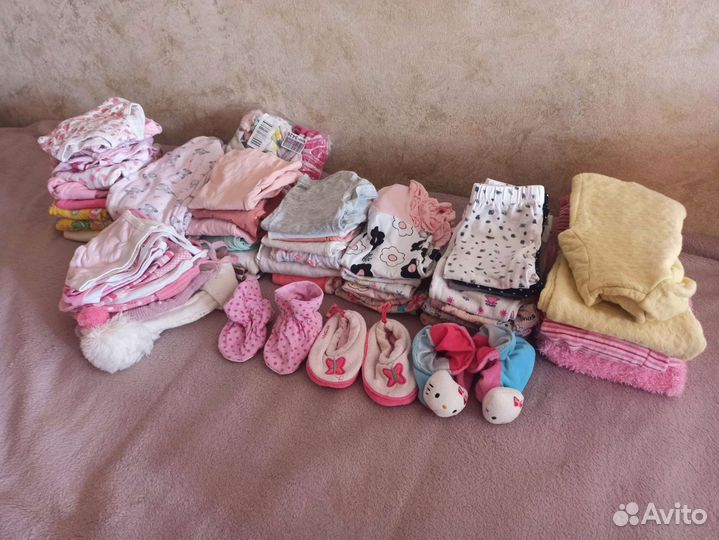 Одежда пакетом на девочку от 0 до полугода