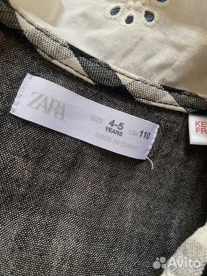 Детское платье из магазина zara