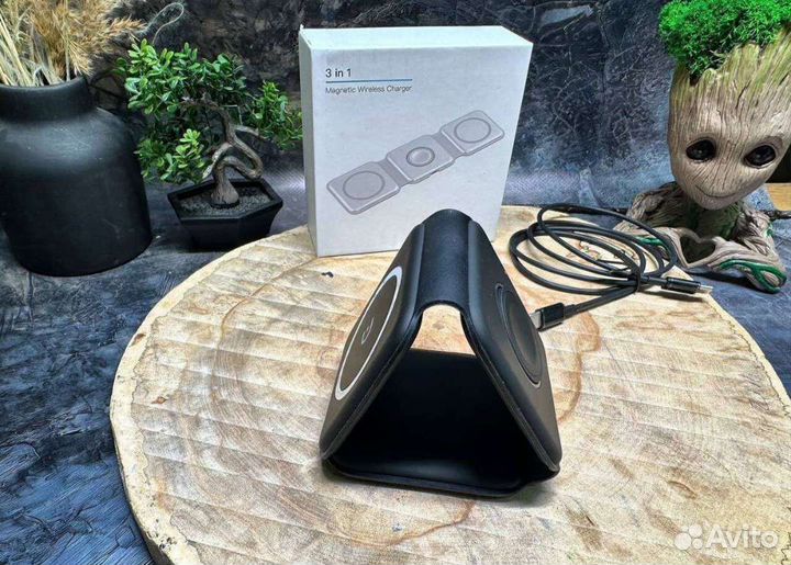 Беспроводная зарядка 3в1