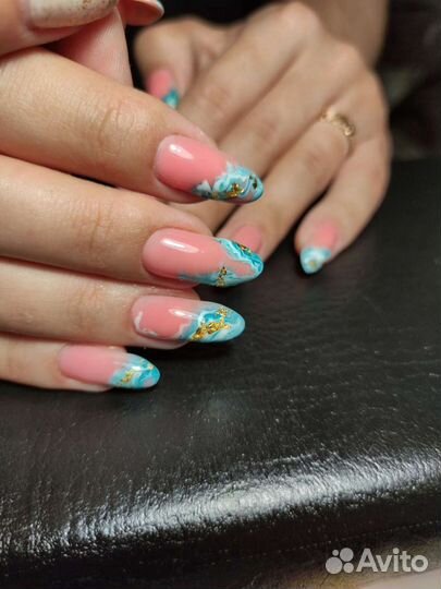 Маникюр наращивание ресниц