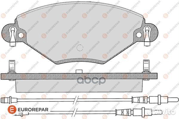 Колодки тормозные дисковые 1617257180 eurorepar