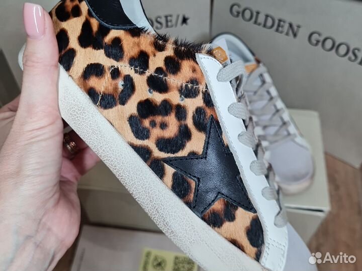 Кеды Golden Goose леопардовые