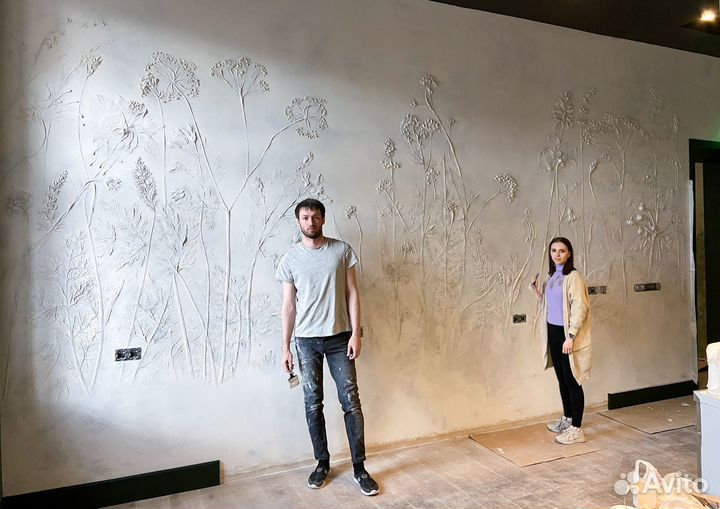 Барельеф на стене на заказ