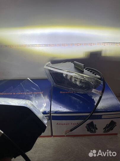 Противотуманные фары на hyundai accent 100W