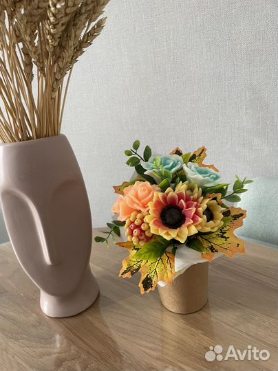 Букет из мыла ручной работы учителю