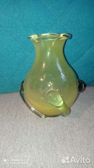 Ваза цветное стекло СССР