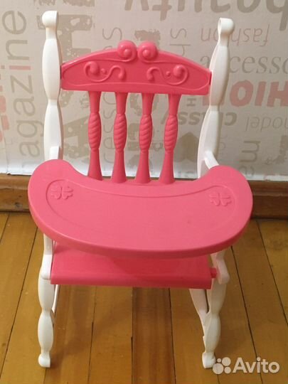 Кукла со столиком, посудка
