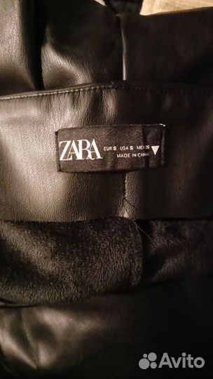 Кожаные штаны новые женские zara 42 размер