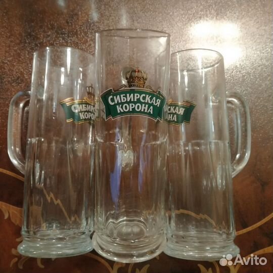 Бокалы, стаканы пивные