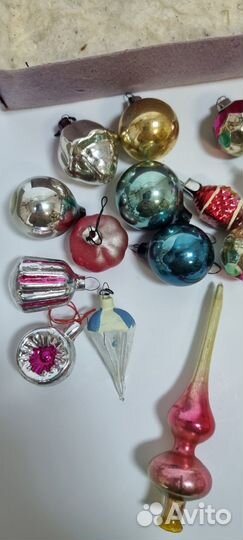 Набор Елочных игрушек Малютка. 21 шт. СССР