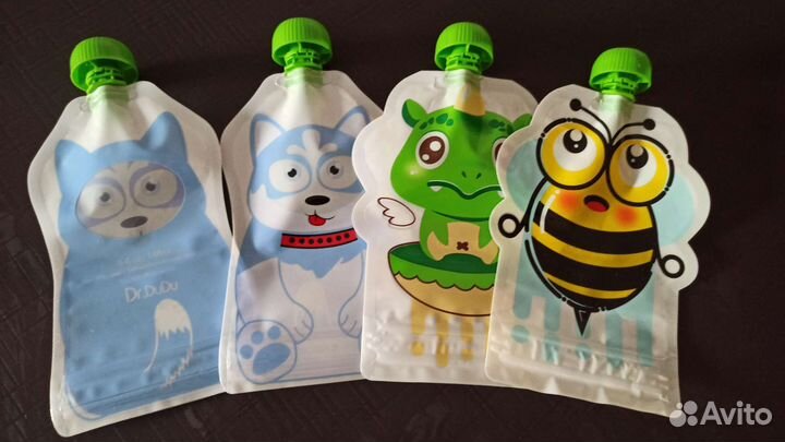 Паучи многоразовые для детских пюре