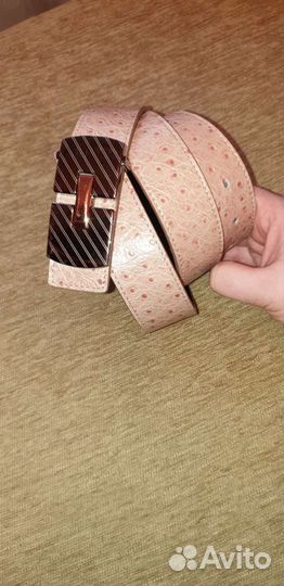 Ремень женский кожаный двусторонний