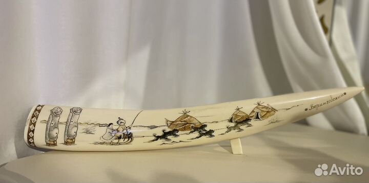 Клык моржа имитация