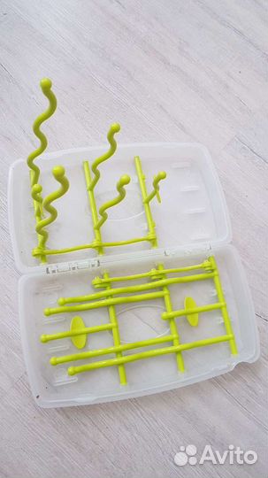 Силиконовая тарелка и сушилка для бутылочек