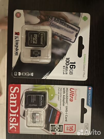 Карта памяти microsd 16gb