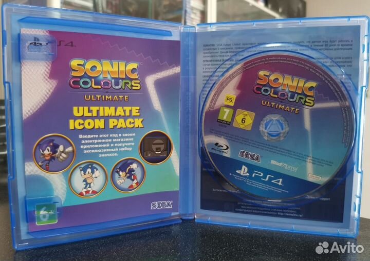 Sonic Colours Ultimate PS4 (Б/У)
