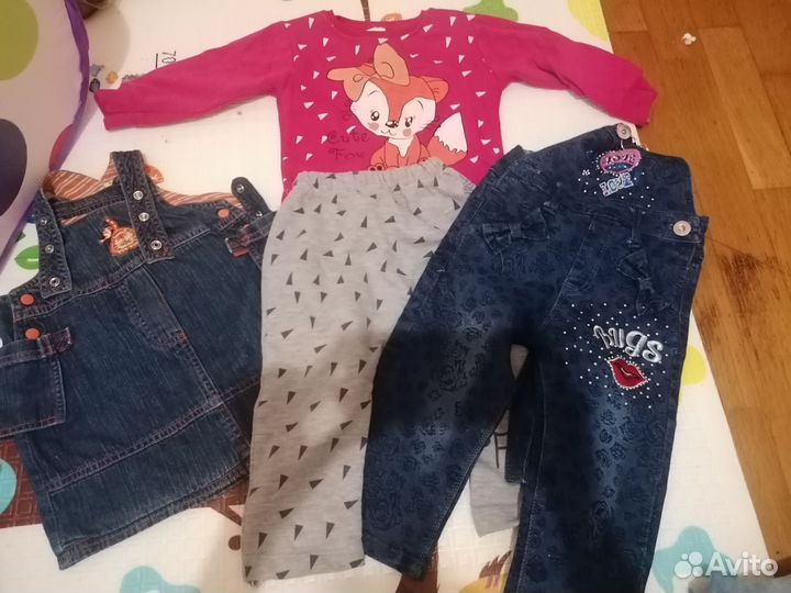 Одежда на девочку 86 92 пакетом