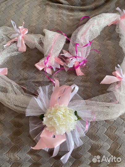 Набор для украшения машины на свадьбу