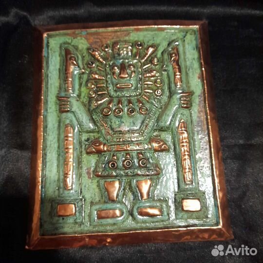 Медная старинная картина на стену СССР