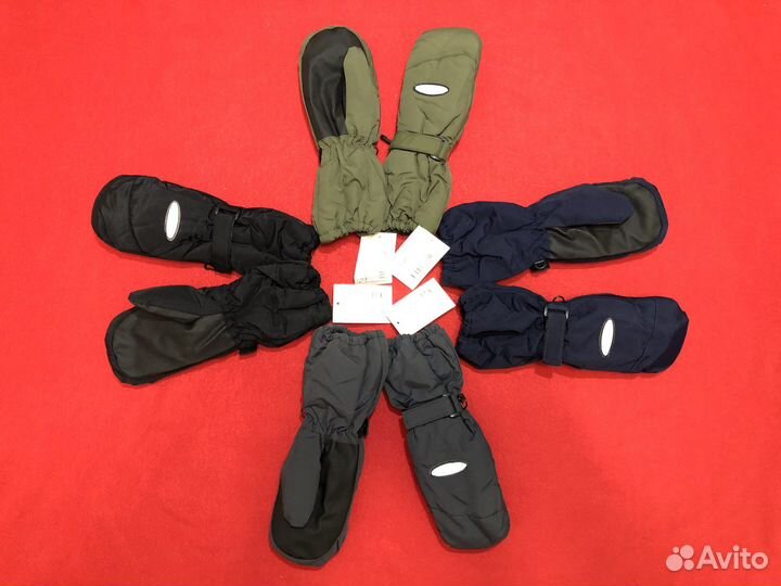 Новые детские непромокаемые варежки и перчатки