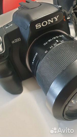 Зеркальный фотоаппарат sony alpha 200