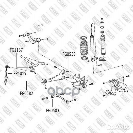 Сайлентблок рычага toyota auris/avensis/RAV4 07