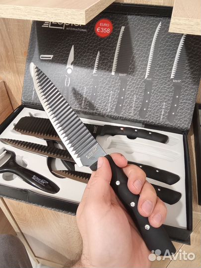 Набор кухонных ножей и ножниц 6в1