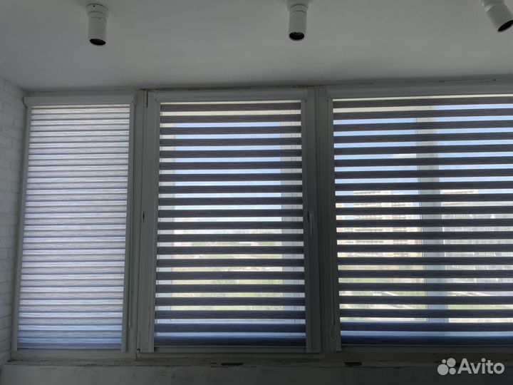 Рулонные шторы зебра