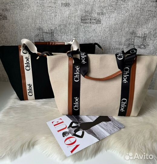 Сумка шопер пляжная chloe