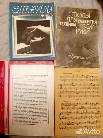 Этюды Черни, Лешгорн, Ганон, для левой руки