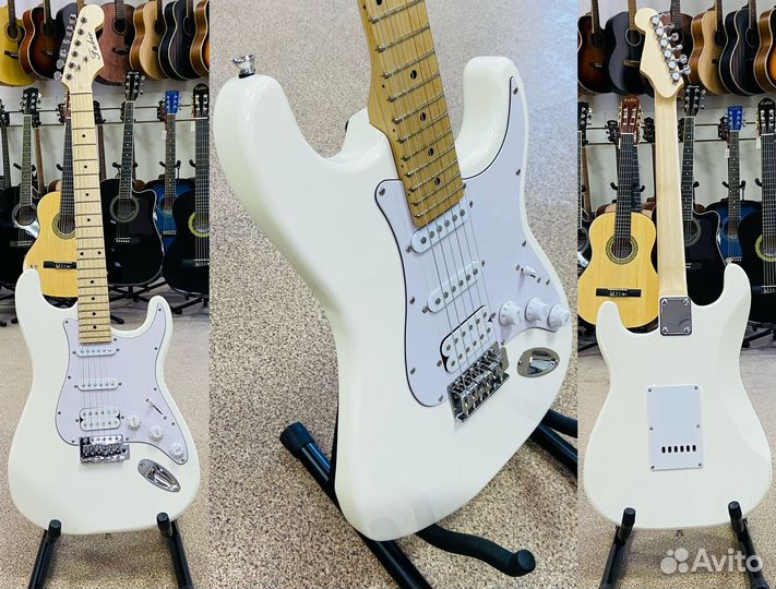 Электрогитара новая Fabio ST200 WH (Н/S/S)
