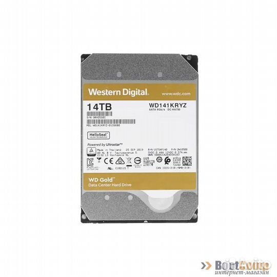 Жесткий диск 14 000Gb WD Gold WD141kryz