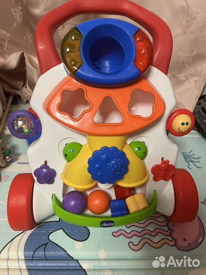 Ходунки каталка chicco 2в1
