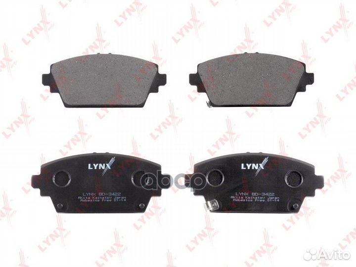 Колодки тормозные дисковые перед BD3422 LYN