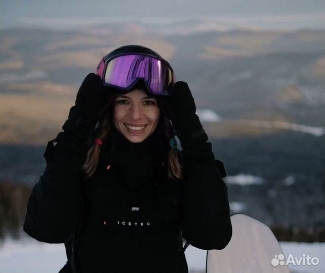 Группое занятие по сноуборду, курс, школа