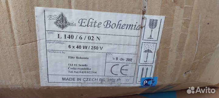 Новая Хрустальная Люстра Elite Bohemia L 140/6/02