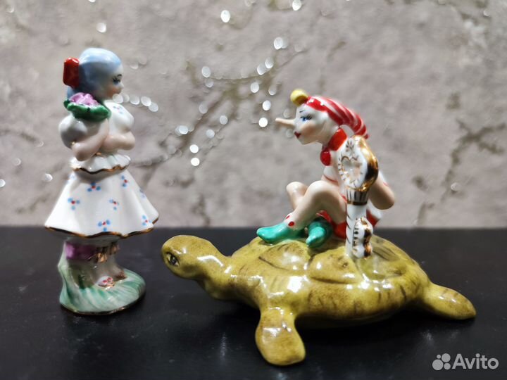 Статуэтки Мальвина и Буратино Старый Киев