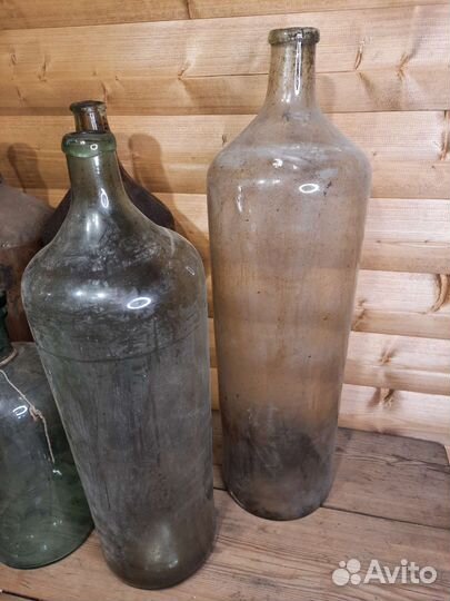 Бутыль Деревенская Света Под Вино 19 век