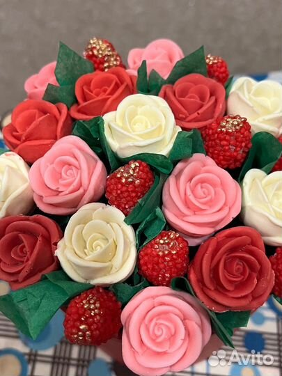 Букет из шоколадных цветов