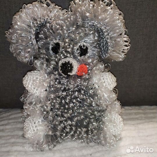 Игрушка - мочалка собачка