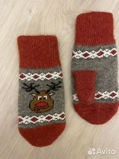 Варежки шерсть новые