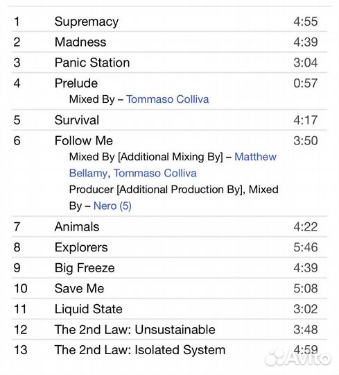 Muse - The 2nd Law CD EU